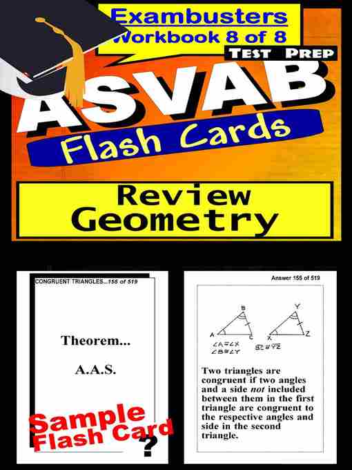 Title details for ASVAB Test Geometry Review—Exambusters Flashcards—Workbook 8 of 8 by ASVAB Exambusters - Available